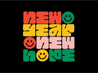 2021 2020 2021 cute design fun icon illustration new year new years eve smile type typography vector