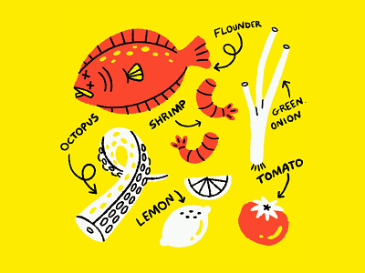Ceviche ceviche chef cook cooking fish food icon illustration magazine ocean octopus seafood shrimp spot illustration vegetables veggies yum