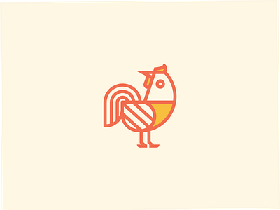 Rooster Icon animal animal logo bird bird logo chicken farm icon logo mono line mono weight rooster