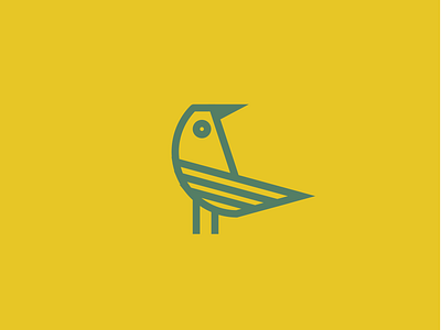 Song Bird animal animal logo bird bird illustration bird logo brand branding design dove green icon identity illustration logo songbird yellow