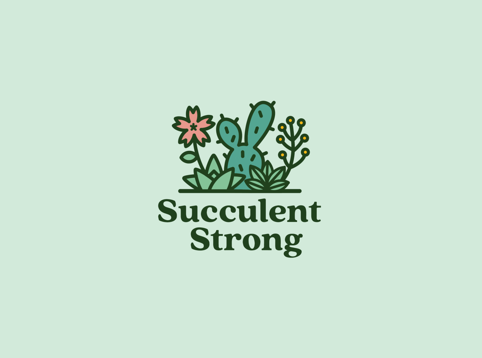 Succulent Logo by Em on Dribbble