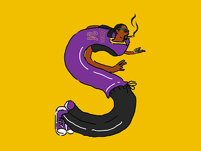 Snoop design doodle illustration letter rap s snoop snoop dogg type typography