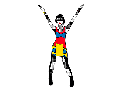 Y - Yeah Yeah Yeahs design doodle half tone illustration letter primary colors rock type typography vector yeah