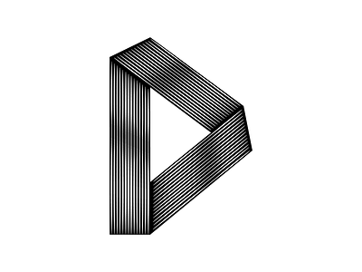 Letter D 36days d 36daysoftype blackandwhite letter minimal type typography vector