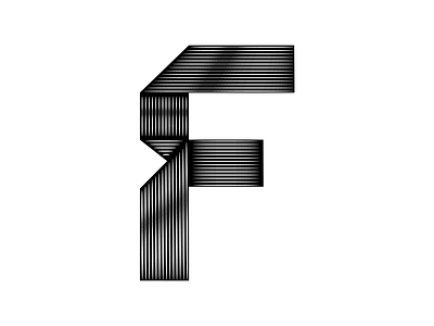 Letter F 36days f 36daysoftype blackandwhite letter minimal type typography vector