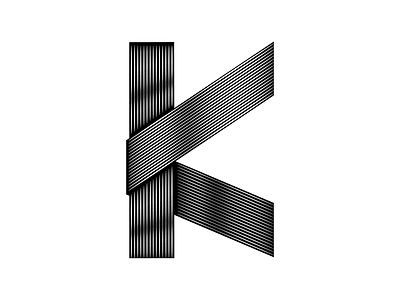 Letter K 36daysof k 36daysoftype blackandwhite letter lettering minimal type typography vector