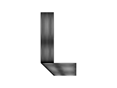 Letter L 36days l 36daysoftype blackandwhite letter lettering minimal type typography vector