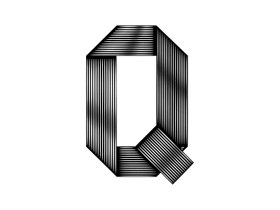 Letter Q 36days q 36daysoftype blackandwhite letter lettering minimal type typography vector