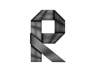 Letter R 36days r 36daysoftype blackandwhite letter lettering minimal type typography vector