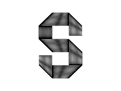 Letter S 36days 36days s 36daysoftype blackandwhite letter lettering minimal type typography vector