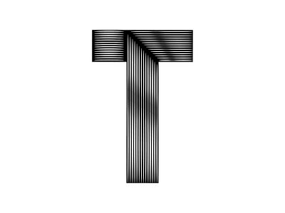 Letter T 36days t 36daysoftype blackandwhite letter lettering minimal type typography