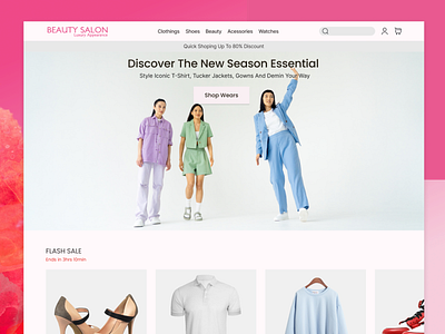 Fashion (e-commerce) website branding design e commerce graphic design ui ux