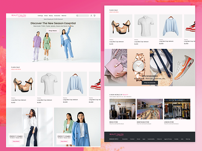 Feminine Fashion (e commerce) website branding design e commerce fashion design graphic design product design ui ux website design