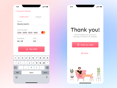 Daily UI 01 - Credit Card Checkout design ui