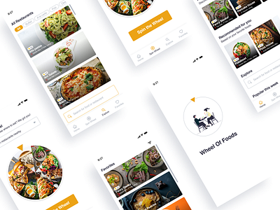 Mobile App - Wheel of Foods design figma food app mobile app ui ux