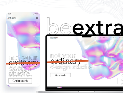 Extra NOT Ordinary advertising branding design figma graphic design landing page marketing mobile app ui ui ux ux web app
