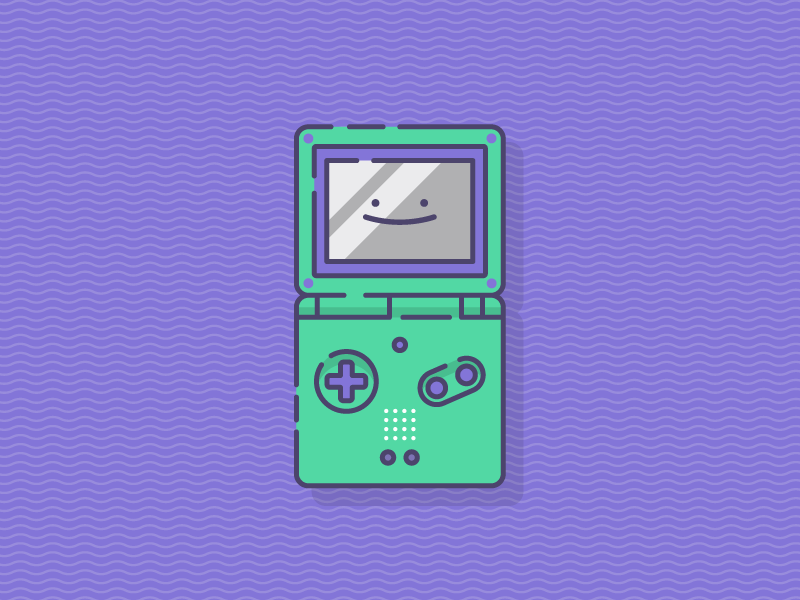 Gameboy Sp by Joshua Mulvey on Dribbble