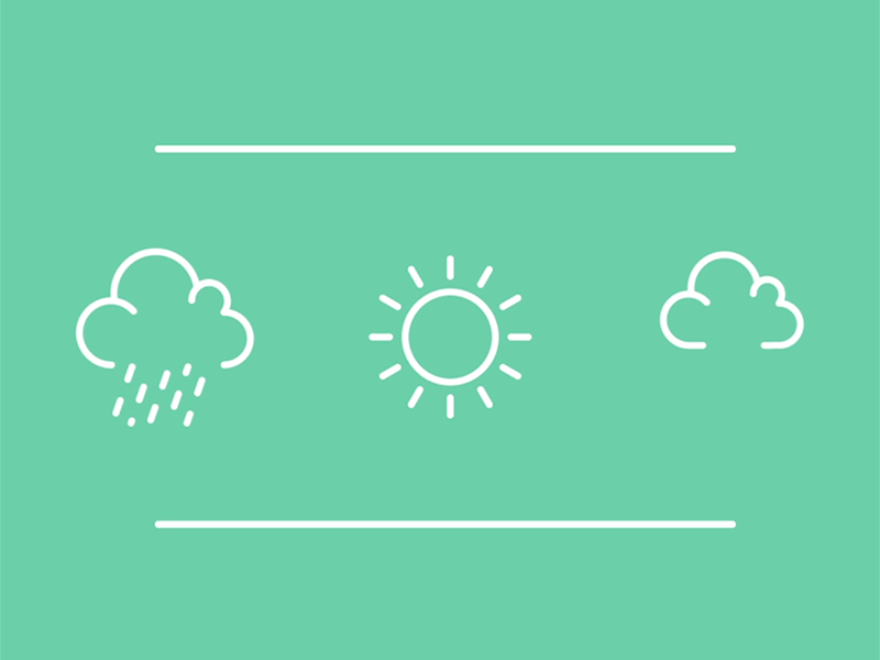 Animated Weather Icons by Joshua Mulvey on Dribbble