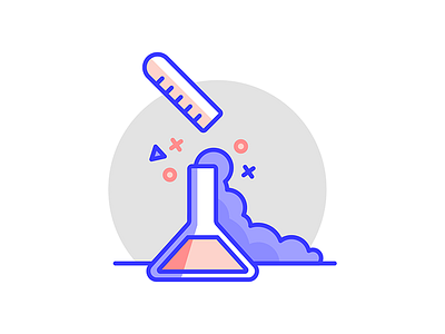 Chemisty art dichromatic fun illustration line mailchimp