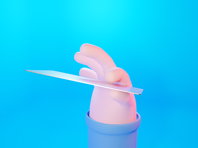 blender-hand 3D