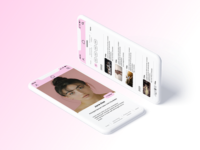 Profile for Performers app design graphic design new york city performance ui user interface design uxui