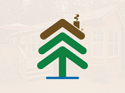 Pine Acres Camping Resort Logo Design