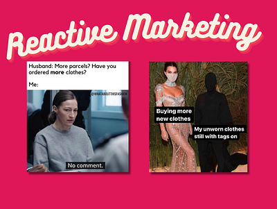 Reactive marketing social posts marketing reactive