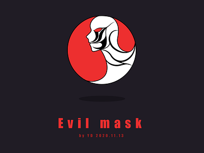 Evil mask icon design icon illustration