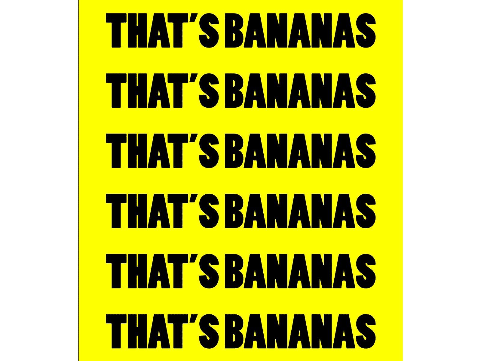That's Bananas! animation art challenge banana type exploration typography