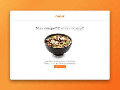 Error Pages for Caviar