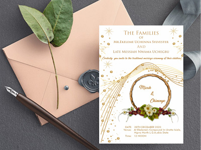 Wedding Invitation design graphic design typography