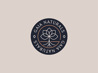 Gaia Naturals badge cbd flower gaia holistic leaf letter g logo medicine natural naturalistic self care serif tree wellness