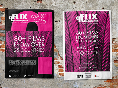 qFLIX Event Posters design digital art graphic design illustration visual design