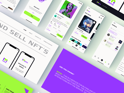 MONO | NFT Marketplace Mobile App app app design design logo marketplace mobile app mono nft sell ui ux uxui design web design