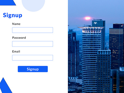 Sign up UI  design