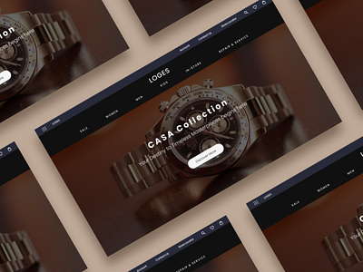 UI Design of a Watch Brand