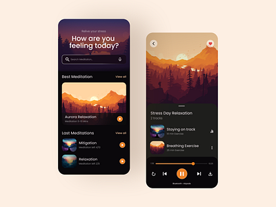 Meditation App Designs