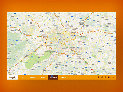 Kofola.cz / map animation digital drink grid homepage horizontal kofola map media orange platform social soft softdrink supersonic transition ui unicorn user experience ux