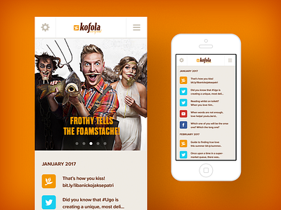 Kofola.cz / mobile design