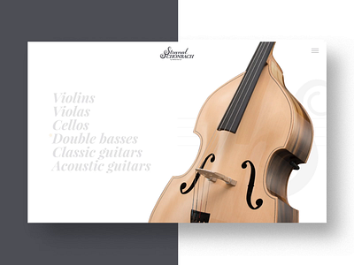 Strunal Schönbach / Menu animation bass buracinsky digital homepage instruments lubos menu music strunal supersonic transition ui unicorn user experience ux violin