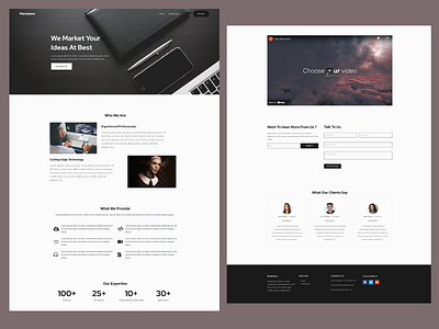 A Digital Marketing Company Portfolio UI Design branding company portfolio design digital marketing website elementor personal portfolio responsive design ui website template wordpress wordpress ui designs