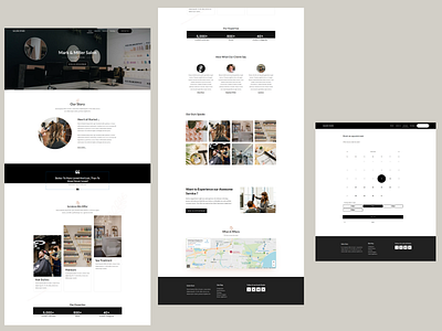 A Salon Appointment Booking Website UI Design branding design elementor personal portfolio responsive design salon website template ui design service booking website ui website ui design templates wordpress