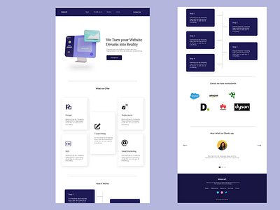 Simple Website UI with Cards, timeline and 3D illustrations 3d branding design inspiration figma illustration minimalistic responsive design saas company saas ui timeline ui web ui website ui