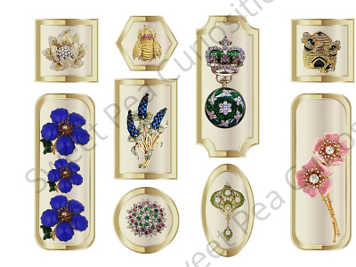 Vintage Jewelry Embellishments for Crafts collage design ephemera folio journal junkjournal