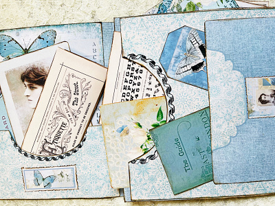 Shabby Blue Folio kit