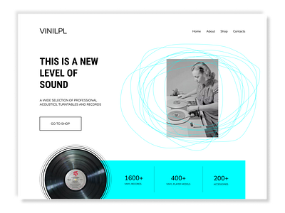 Vinil shop website consept