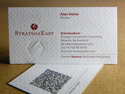 StrategaEast Business Cards branding business card strategaeast