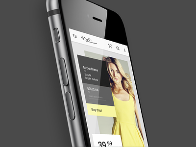 E—Store app e commerce fashion flat grids simple ui ux webdesign