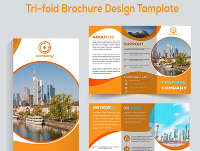 Tri-fold Brochure Design Template adobe illustrator adobe photoshop bi bifold branding brochure design business flyer corporate design flyer graphic design professional template trifold trifold brochure design vector