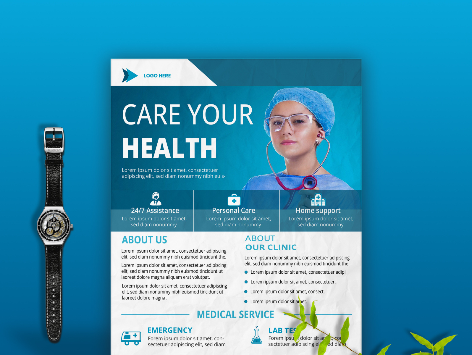 Medical Flyer Design by MD Borhan uddin Junaed on Dribbble